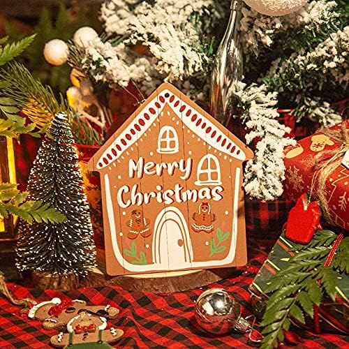 Putuo Decor Božićni ukrasi, znak za Sretan Božić, dekor prednjeg trijema seoske kuće, viseća ploča
