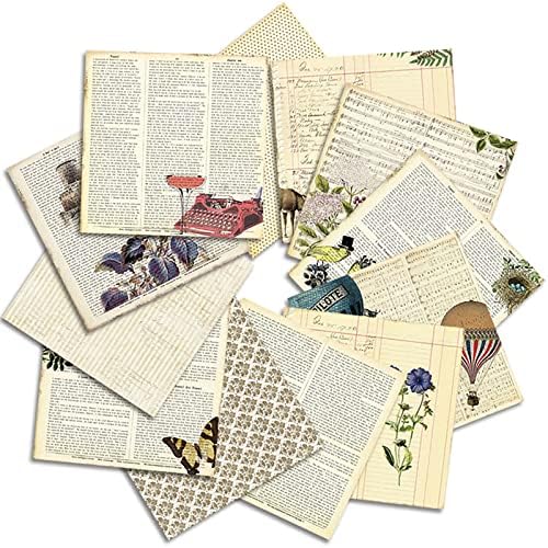 Vintage Scrapbook Paper Paper 12 x 12 inča -24 list 12 dizajnira jednostrani fram materijal za