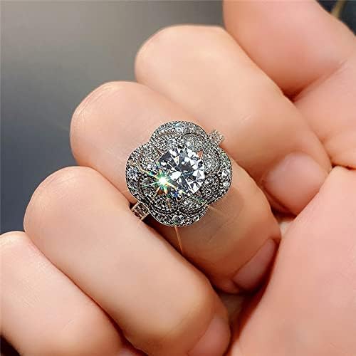 Modna ženska cirkonija Bling Diamond Retro prstena za angažman vjenčani prstenovi veličine 4