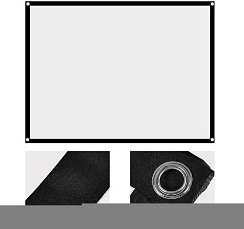 Zopsc Prijenosni 60-100 inčni sklopivi ekran bez nabora za ciljeve za zavjese od bijelog projektora