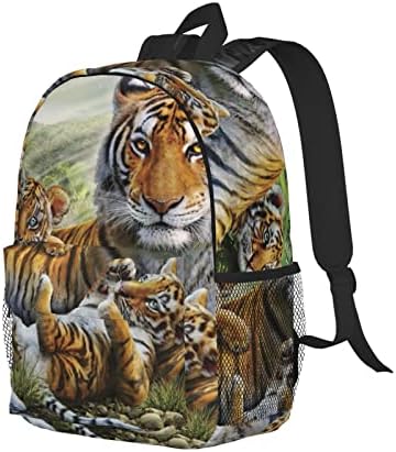 Ocelio džungla tigrovi ruksaka, 15-inčni lagani studentski ruksak, unisex backpad bakfak, fakultet