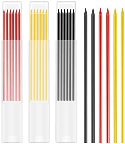KINBOM 18PCS 2,8 mm Izgradnja izgradnje Olovke, olovke Rezultati zamjene, olovke Mehanički