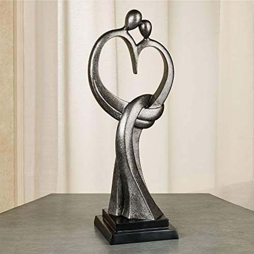Dodir klase Everlasting Love Skulptura Srebrna Jedna veličina - 8 w x 6 d x 20 h