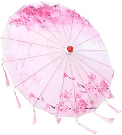 TOPINCN SILK TASSEL SMBRELLA Vintage Parasol Art Craft Dekorativni foto ples Izvršite vjenčanje