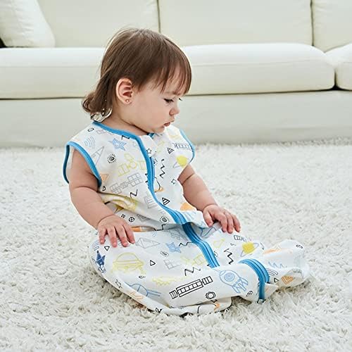 ZIGJOY torba za spavanje beba nosivo ćebe pamuk povijanje bez rukava 0,5 TOG vreća za spavanje meka torba
