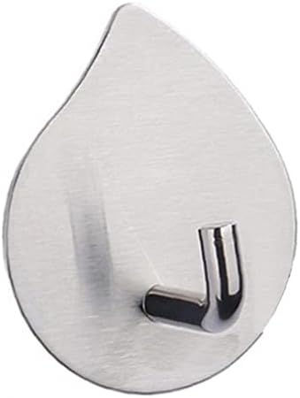 Ruluti inox Coat Hook Water Drop Shaped ručnik vješalice samoljepljiva zidna kuka za kuhinjsko kupatilo