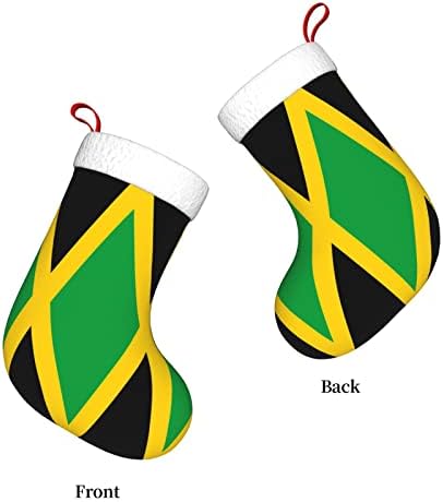 Custodwarf Jamaička zastava Christma čarape Xmas Dekoracije za treći Božićne čarape za Xmas