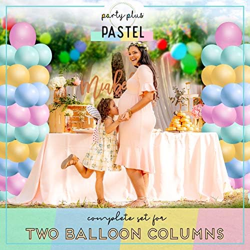 Komplet s balonom - set od 2 | Kolumne s balonom sa postoljem, bazom i polu | Balloon Tower Backdrop