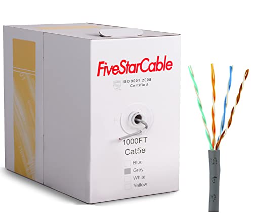 Pet zvjezdani kabel CAT5E 1000 FT 24WG CCA UTP 4 upleteni par umrežavanje rasuti kabel vuče kutije -