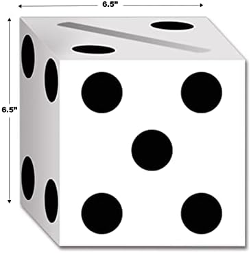 BEASTLE kutije za kockice sa 2 pakovanja, 6-1 / 2-inča za 6-1 / 2 inča, crno / bijelo