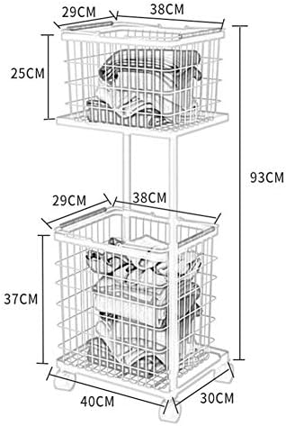 Mtylx uklonjiva kuhinjska polica, stalak za skladištenje kućica ukrasni kolica 360 ° okretni kotači metalni
