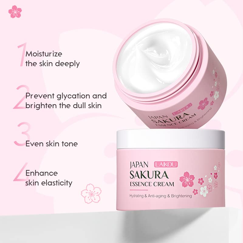 AKARY krema za lice Sakura serum vitamina C za poboljšanje kože smanjenje bora i hidrataciju poboljšajte