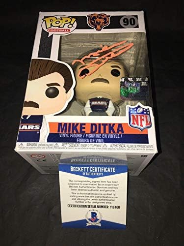 Mike Ditka potpisao je službeno Chicago Bears Funko pop vinil figura trener Beckett - autogramirane nfl
