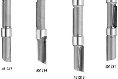 Amana Tool - 51314 Carbide Tvrd panela za gutanje zuba sa središnjom pilotom 1/2 DIA X 2