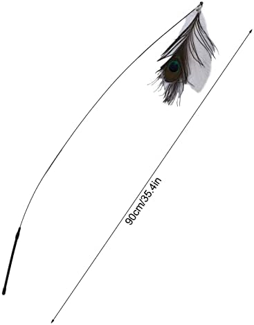PSSOPP uvlačiva mačaka štapić, šunkcionalna palica, 35.4in plišani plišani interaktivni teaser štači