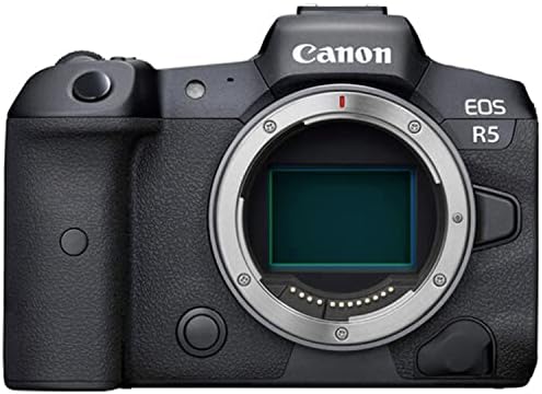 Canon EOS R5 Kamera bez ogledala W / RF 24-105mm f / 4 l je USM objektiv + EF 75-300mm f / 4-5.6 III objektiv
