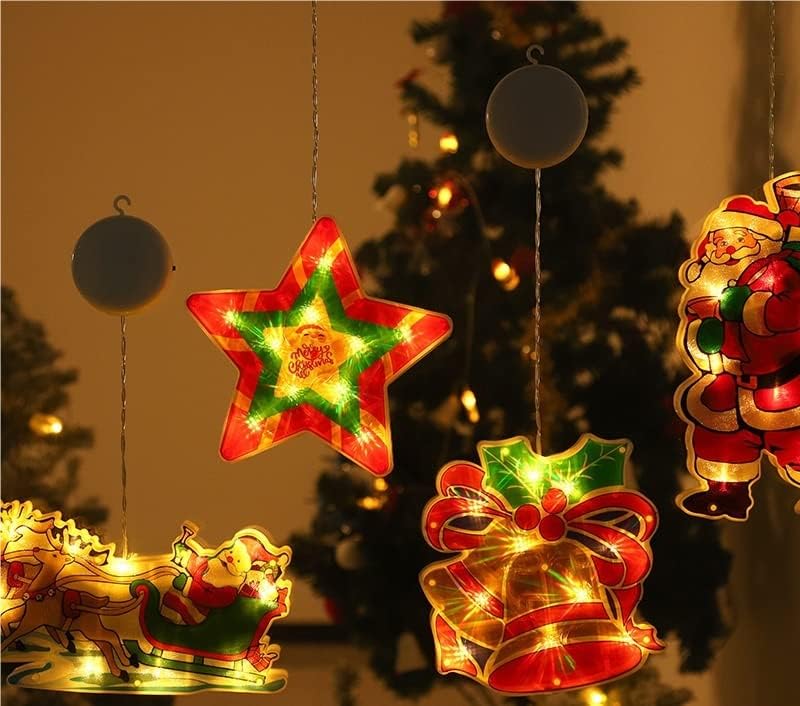 Pifude božićni ukrasi Božićna naljepnica za prozor Santa Claus Snjegović usisni ukras za usisavanje