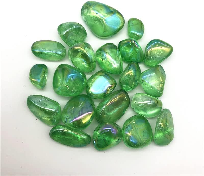 Suweile jjst 100g zeleni titanijum aura elektroplativ kvarcni kristalni kamenje zacjeljivanje ilečenje