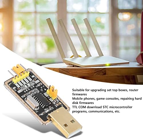 Fafeicy USB modul TTL serijski adapter, 3.3v 5V USB serijski adapter, CH340G CHIP Converter sa komponentama