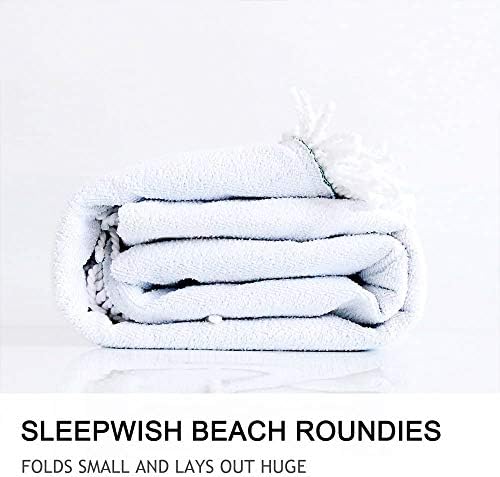 SleepWish okruglo Pug Tapisestry Animal Plaža Okruglii Crtani pas ručnik za plažu Super Soft Kids Red
