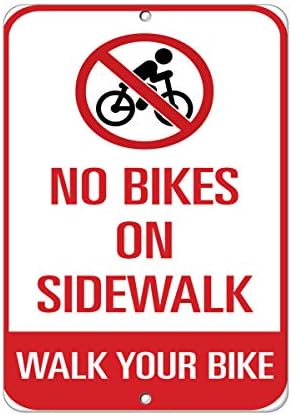 Nema bicikala na trotoaru šetnju vaš bicikl prometni znak vinil naljepnica naljepnica 8