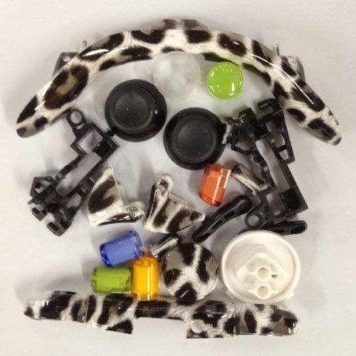 Dipper-Mall Novi bežični kontroler full kućna kućišta za školjke za Xbox 360 leopard leopard uzorak