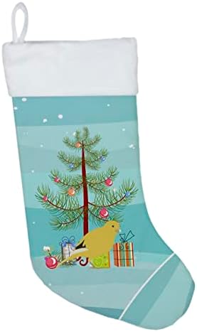Caroline's bysures CK4478CS Granični kanal Sretan božićni božićni čarapa, kamin Viseće čarape