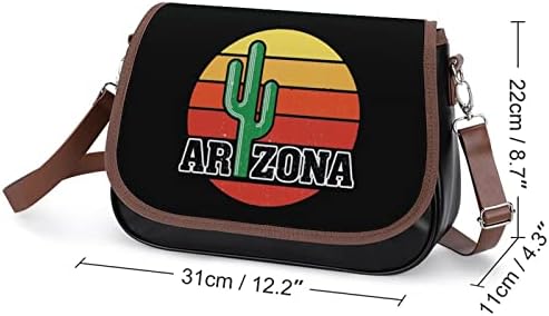 Arizona Cactus zalazak sunca kože srednje rame Torbica modne casual crossbody torbe sa remenom