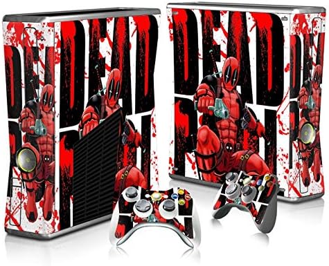 S-Electronic - Store-Vinyl naljepnica naljepnica za kožu za XBOX 360 SLIM System & amp ;daljinski kontroleri-Deadpool