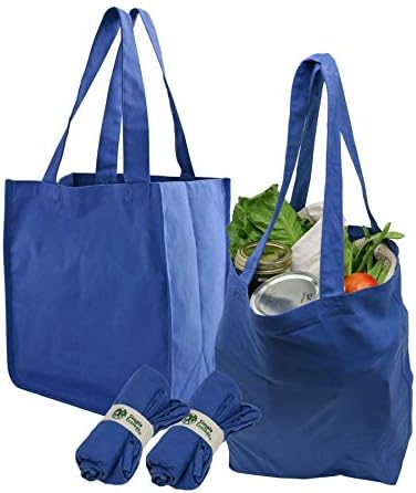 Jednostavna ekologija Matching Grocery & amp; sklopiva Tote 6 torba Bundle SAVE $ 7, Plava