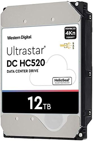 HGST WD Ultrastar DC HC520 HUH721212AL4200 12TB HDD 7200 RPM SAS 12GB / S Interface 4kn ISE