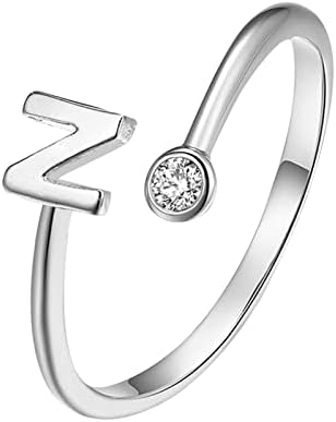 2023 Nova modna pozicionana srebrna uvodna slova s ​​dijamantnim podesivim prstenom dame nakit
