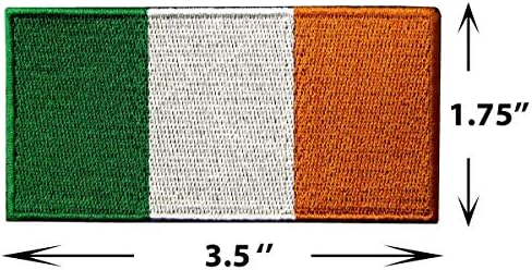 Set od 2 Republike Irske međunarodne zastave - vezeni irski nacionalni amblem željezo na šivanju