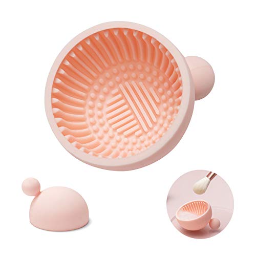 Asion Brush Cleaning Pad，silikonska četka za čišćenje šminke Scrubber Bowl prijenosni alat za pranje kozmetički
