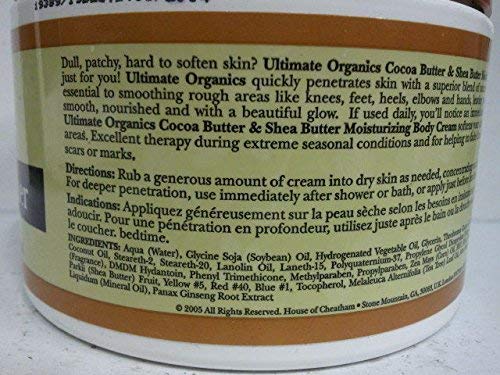 Ultimate organski Cocoa Butter & Shea 8 oz. Jar