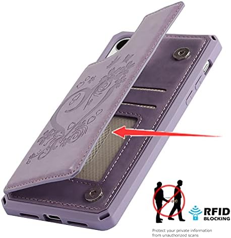 Jaorty za iPhone 11 futrola za novčanik sa RFID držačem za blokiranje kartica za djevojčice žene, premium PU