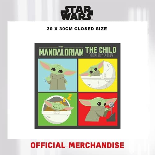 Disney Star Wars The Mandalorian Child Calendar 2022 - mjesec do kraja planera 30cm x 30cm - službena