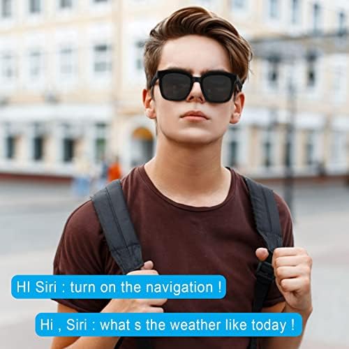 EZWGZI Smart Bluetooth naočare za sunce bežične Bluetooth slušalice Ugrađeni mikrofon za muškarce