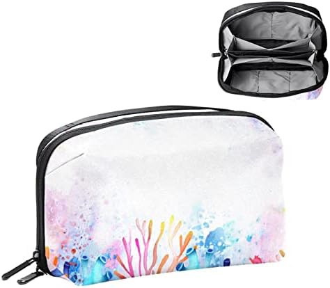 Vodootporne kozmetičke torbe, akvarelne šarene koraljne putne kozmetičke torbe, multifunkcionalne prenosive torbe