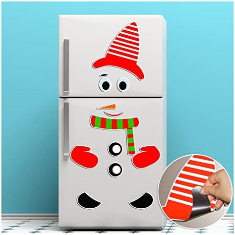 Pifude božićni ukrasi Božićni snježni čovjek sa licem kuhinje hladnjak zidna naljepnica naljepnica hladnjak hladnjak