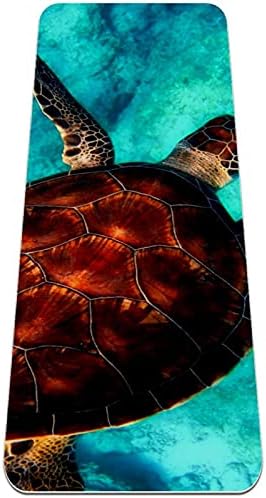 Siebzeh morska kornjača Premium debela prostirka za jogu Eco Friendly Rubber Health & amp; fitnes