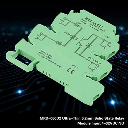 Solid State Relejni modul, MRD-060D2 4-32V DC ulazni relej za montažu na DIN šinu 6,2 mm Ultra tanak Relejni