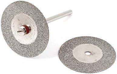 X-DREE 2 kom 30mm dijamantski obloženi rotacioni diskovi za brusne ploče w 3mm trn (Dischi rotanti po mola