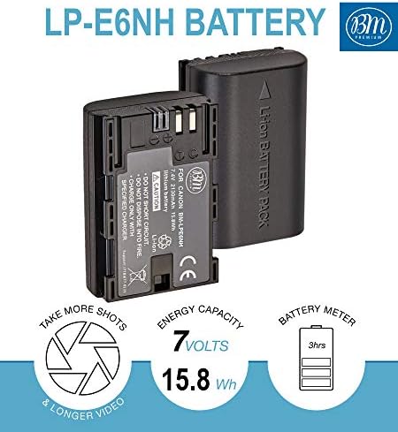 BM Premium 2 paket baterija visokog kapaciteta i dvostrukog udjela LCD baterija za Canon EOS