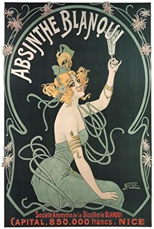 Absinthe Blanqui od Nover secesije Vintage reklama Ad Anis duh francuski lijepo Francuska alkohol piće