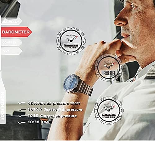 Pametni sat Muški satovi Vodootporni 200m altimetarski kompas Dive Quarct Business Sports Watch SmartWatch