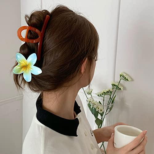8 kom Hawaiian Flower hair Claw Clips Colorful Plumeria Strong Hold Neslip vilica kopče za kosu za žene