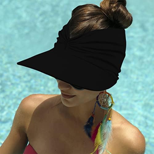 Ženski šešir sa štitnikom od sunca širokog oboda UPF 50+ UV zaštitni šešir, ljetni sportski šeširi na plaži za