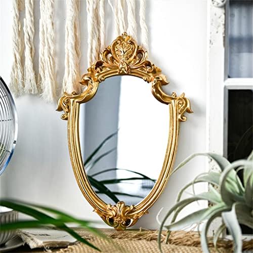 Czdyuf kućna spavaća soba Homestay dekoracija nordijsko reljefno viseće ogledalo Vintage Zlatna šminka