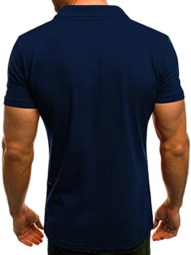 Yhaiogs majice za muškarce kratki rukav dizajn modne ličnosti casual tanki džepovi kompresijske